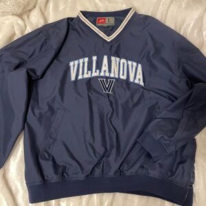 Vintage Villanova Wildcats Pro Player Jacket Mens Large Navy Windbreaker V Neck